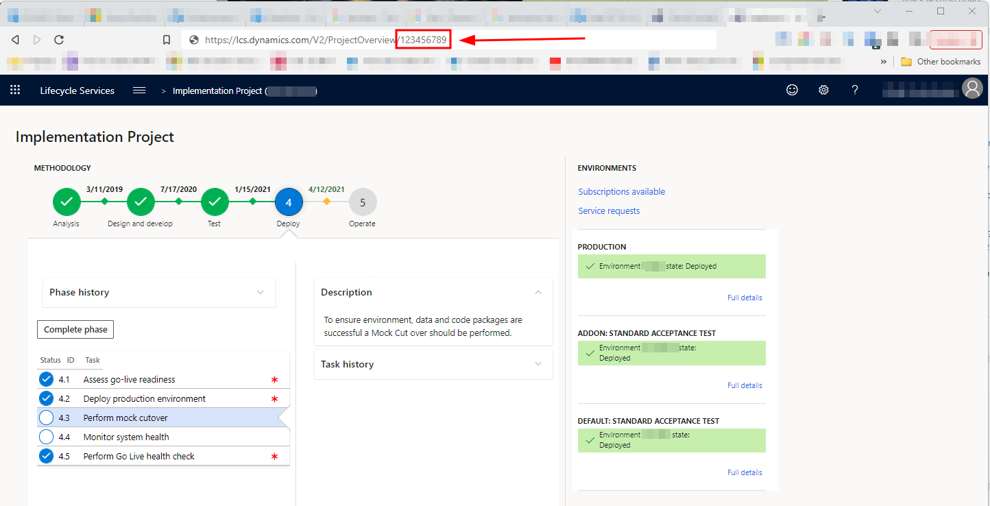 Found Proj Id on LCS