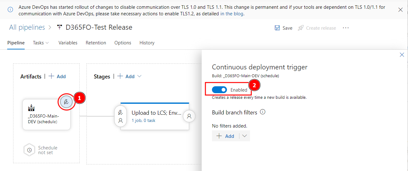 Continuous deployment trigger