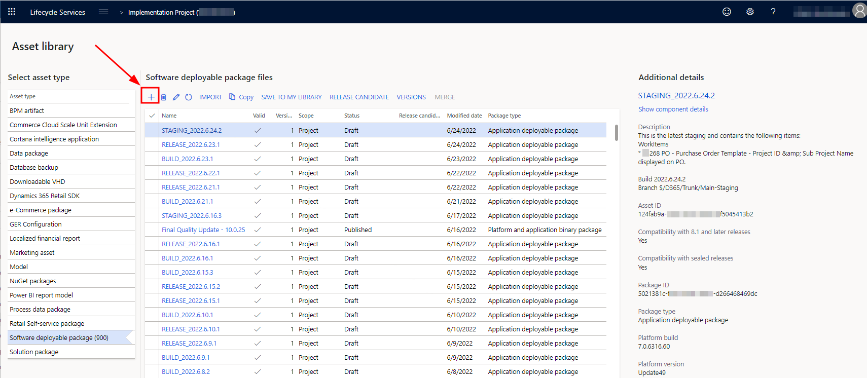 Load package to LCS3