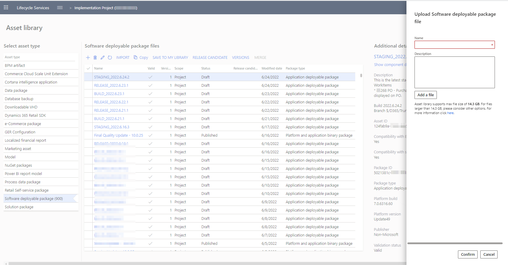 Load package to LCS4